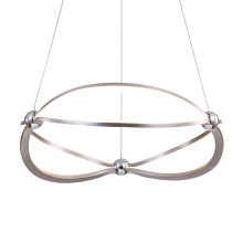 Golden Canada 7916-19 SNC - Wry Lighting Spirale Integrated LED 19in Chandelier in Satin Nickel